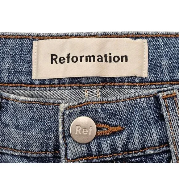 Women's - Reformation High Rise Hepburn Skinny Jeans, Size 26 - Picture 4 of 10